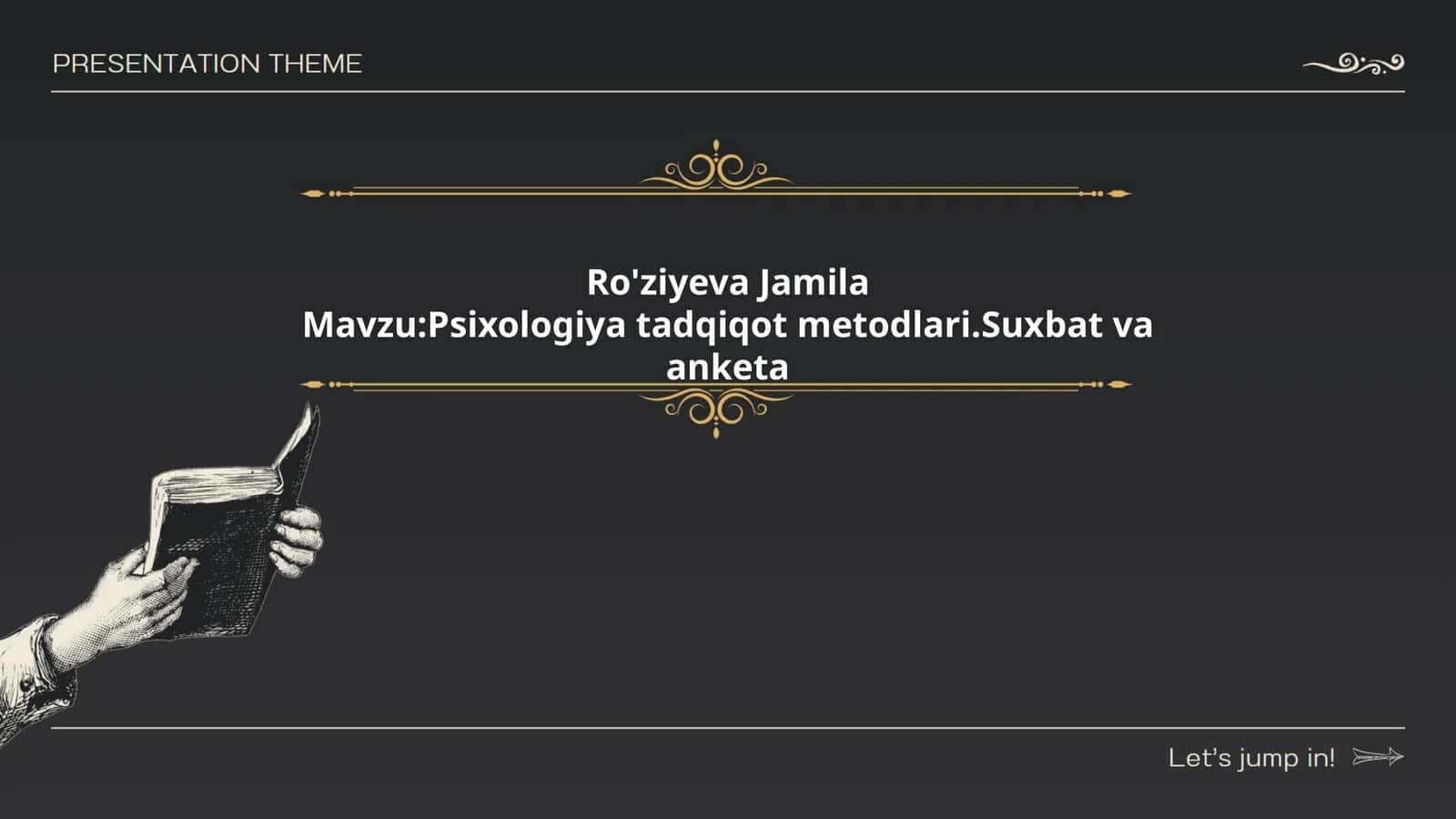 Psixologiya tadqiqot metodlari.Suxbat va anketa 1