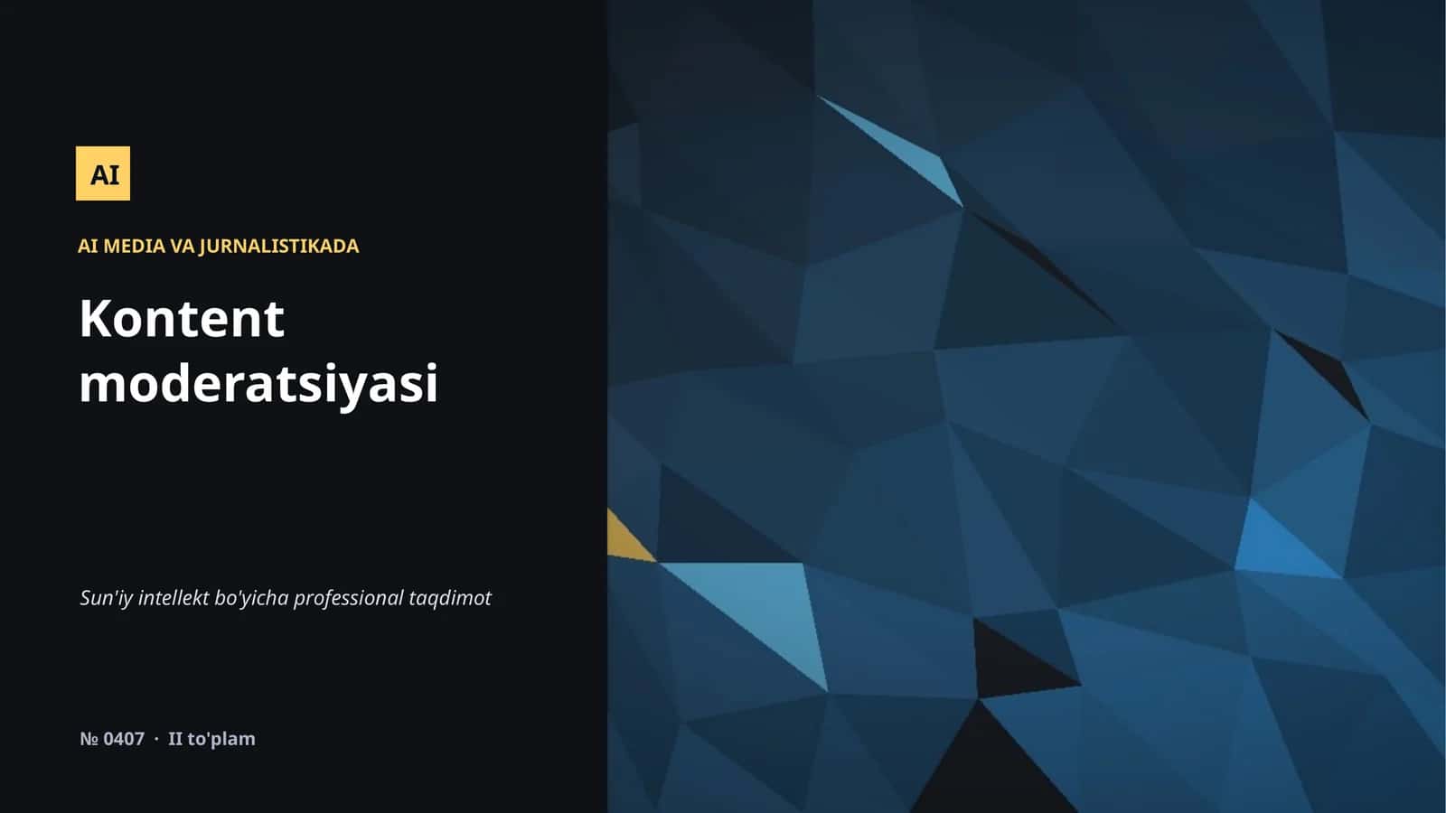 AI MEDIA VA JURNALISTIKADA 1