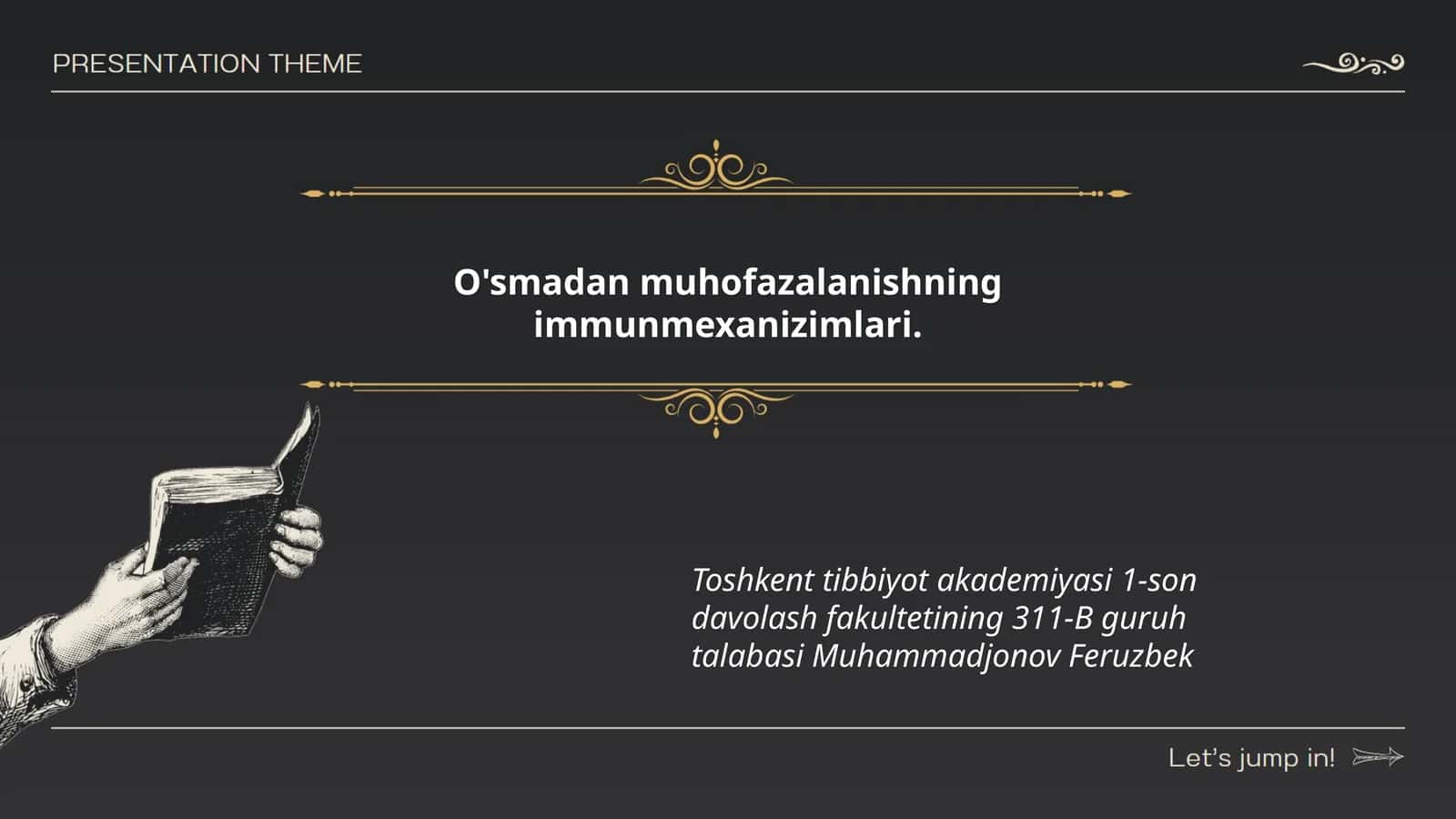O'smadan muhofazalanishning immunmexanizimlari 1