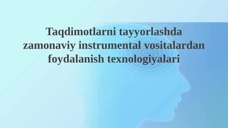 Zamonaviy taqdimotlar uchun instrumental vositalar: Tanlov va imkoniyatlar 1