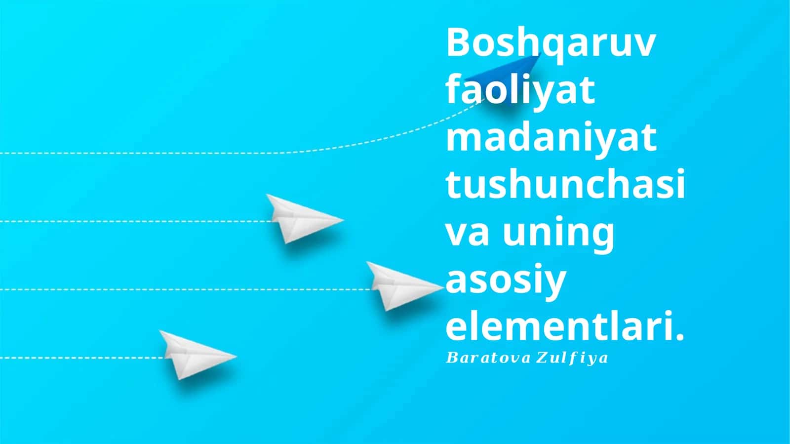 Boshqaruv madaniyati 1