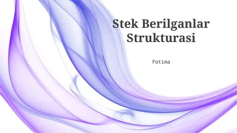 Stek Berilganlar Strukturasi 1