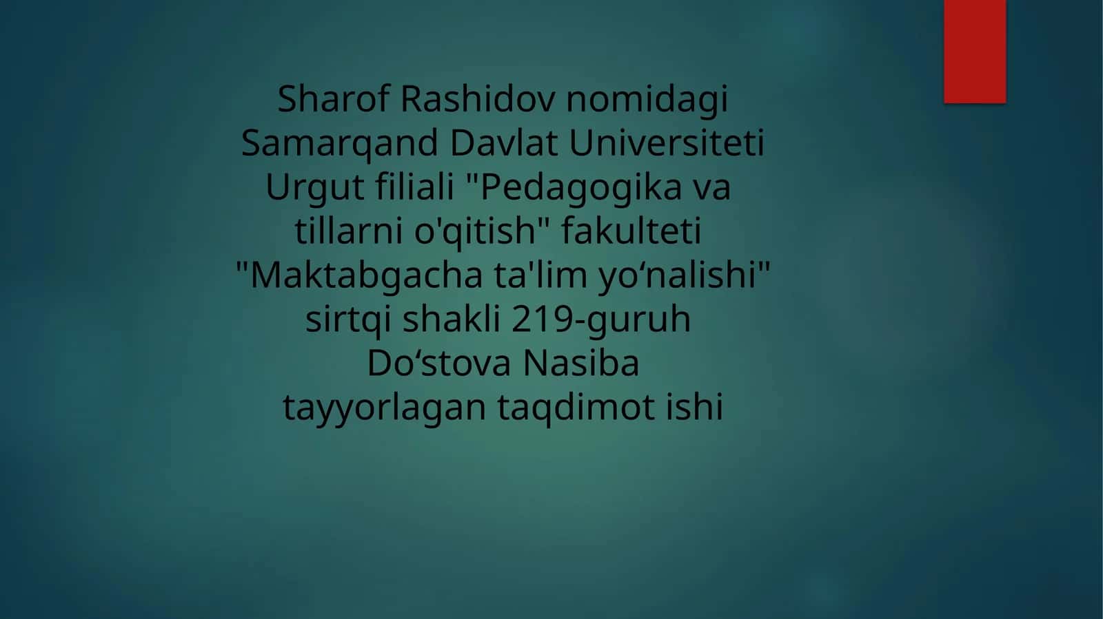 Kechki sayrni rejalashtirish (plan-konspekt) 1