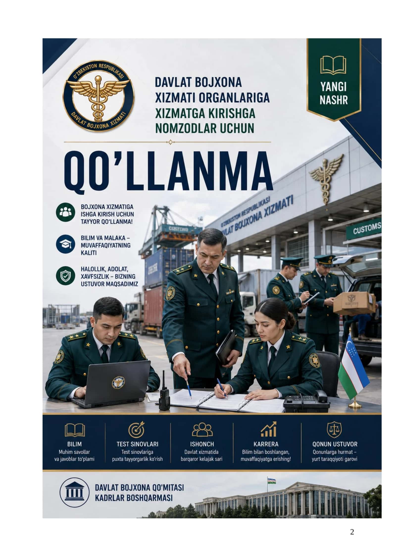 BOJXONAGA ISHGA KIRISH UCHUN TESTLARDA TUSHISHI MUMKIN BO‘LGAN MUHIM MAVZULAR JAMLANMASI 1