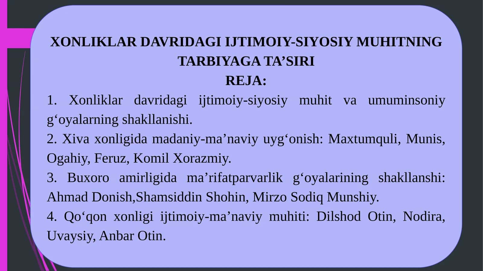 XONLIKLAR DAVRIDAGI IJTIMOIY-SIYOSIY MUHITNING TARBIYAGA TA’SIRI 1