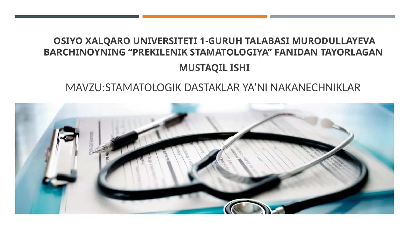 PREKILENIK STAMATOLOGIYA 1