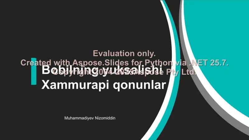 Bobilning yuksalishi 1