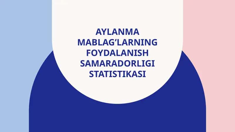 Aylanma mablag’larningf oydalanish samaradorligi statistikasi taqdimot 1