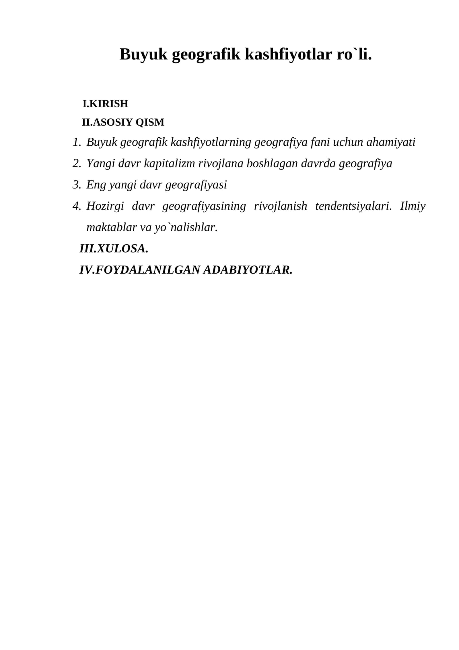 Buyuk geografik kashfiyotlar ro`li 1