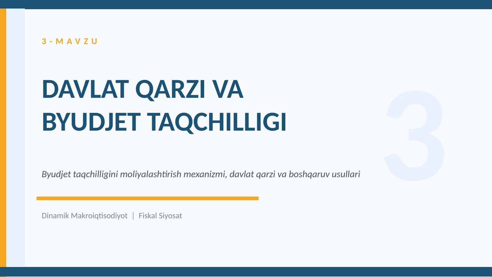 DAVLAT QARZI VA BYUDJET TAQCHILLIGI 1