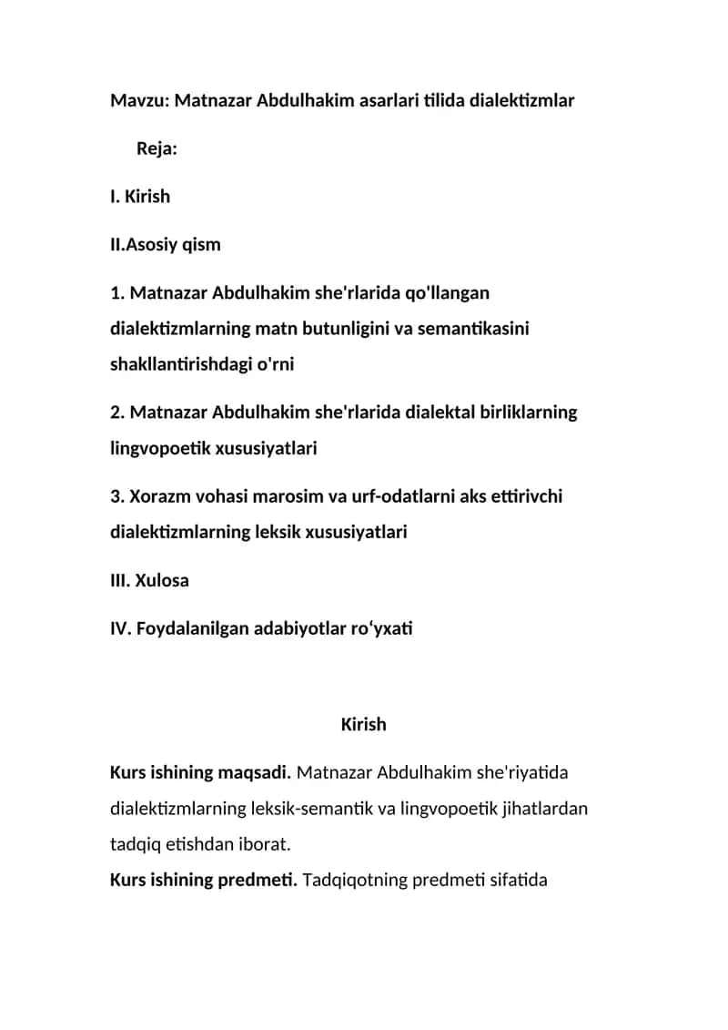 Matnazar Abdulhakim asarlari tilida dialektizmlar 1