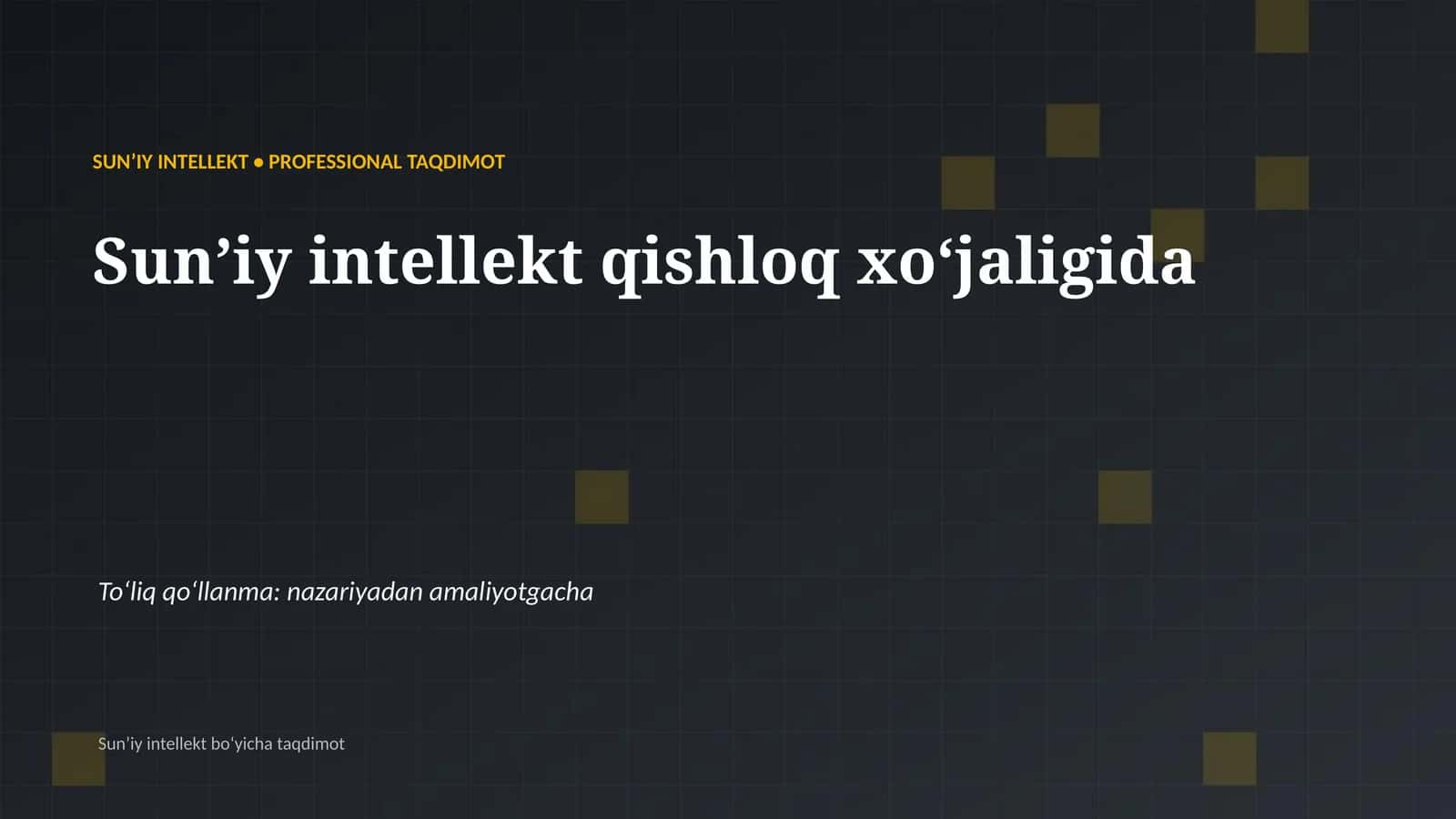 Sunʼiy intellekt qishloq xoʻjaligida 1