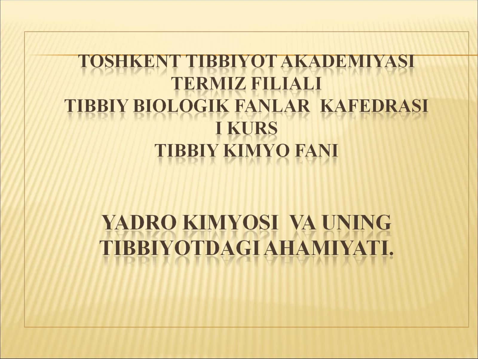 Radiatsiya va radioizotoplar 1
