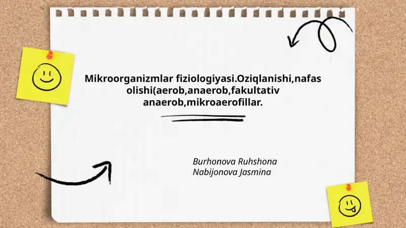 Mikroorganizmlar fiziologiyasi 1
