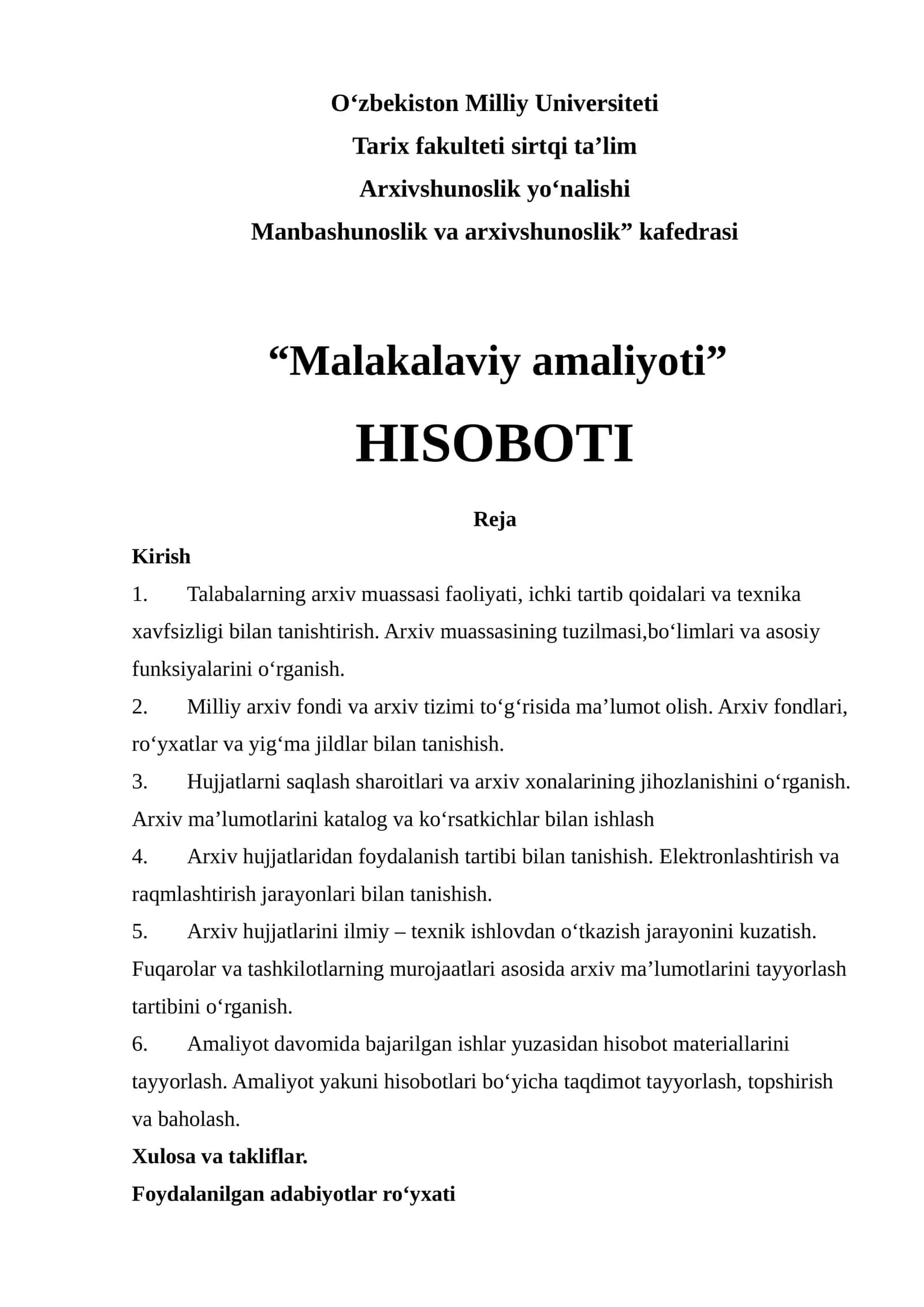 “NKMK” AJ “Qizilqum” kon boshqarmasi arxivi faoliyati 1
