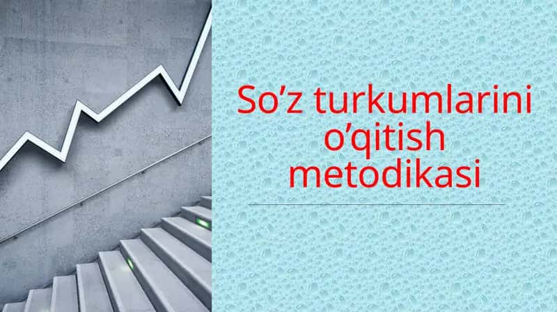 So’zturkumlarinio’qitishmetodikasi 1