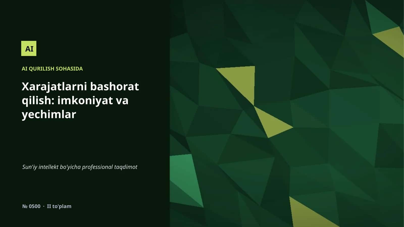 AI QURILISH SOHASIDA 1
