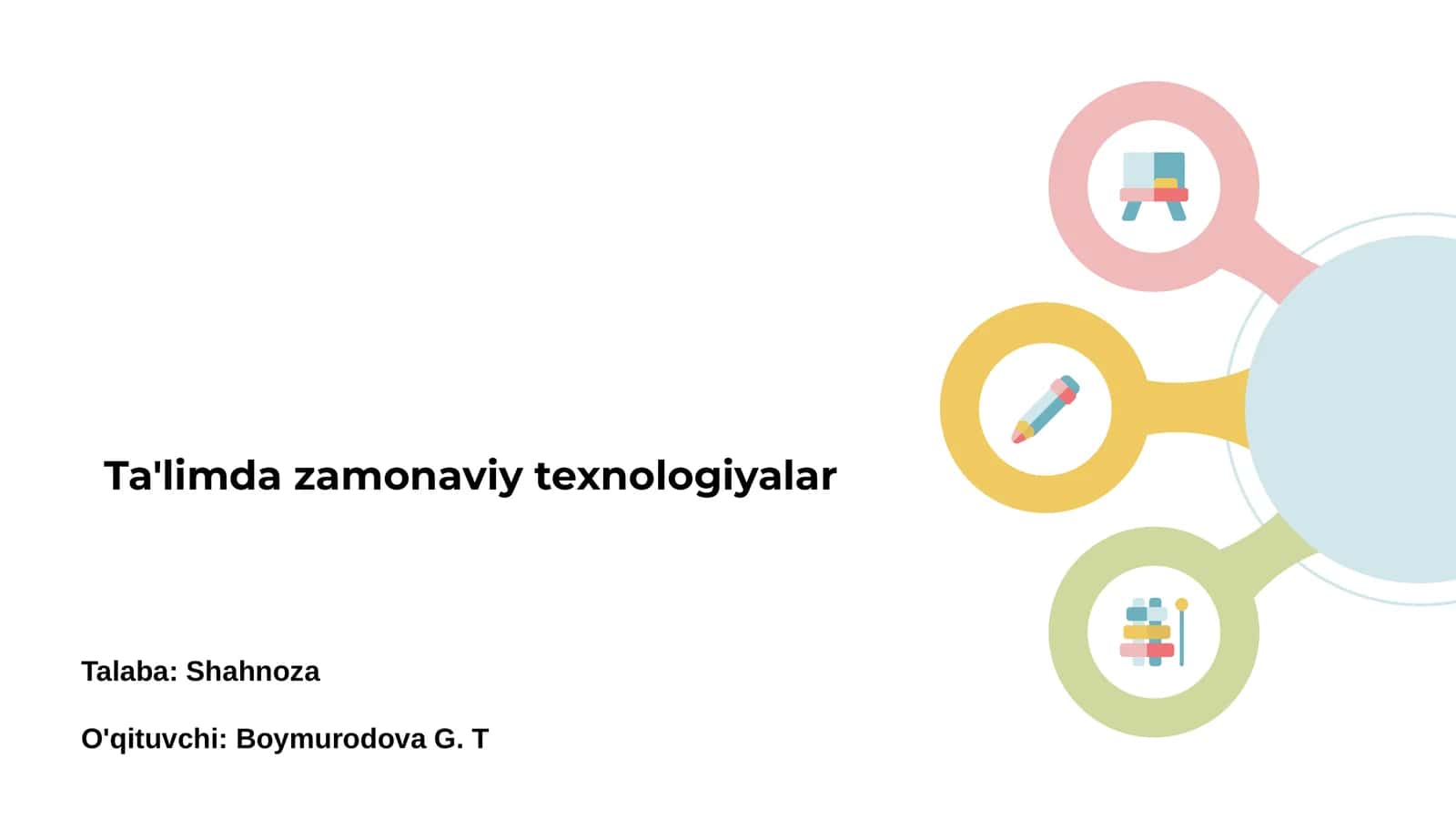 Zamonaviy ta'limda texnologiyalar 1