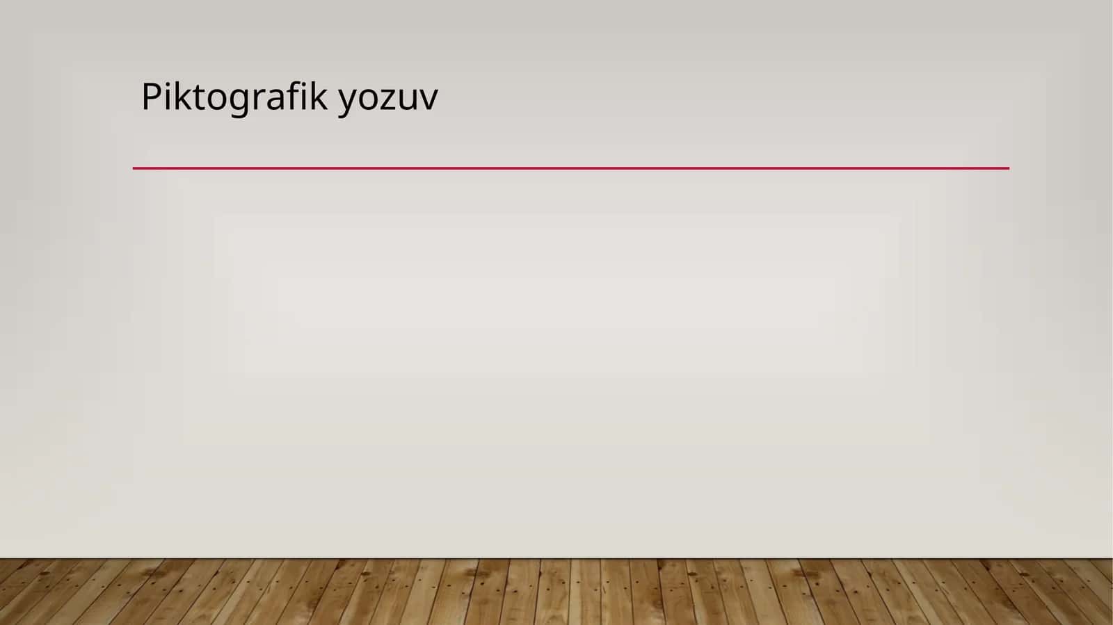 Piktografik yozuv 1