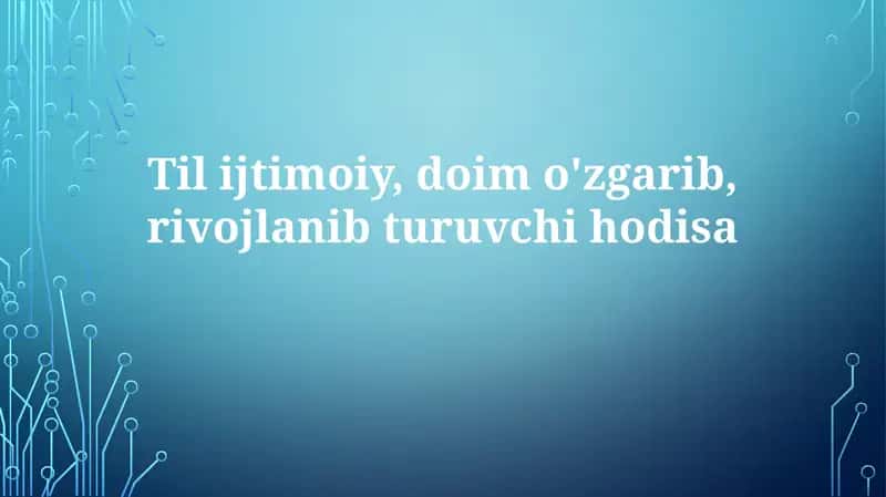 Tarix davomida jamiyat o'zgarishlari 1
