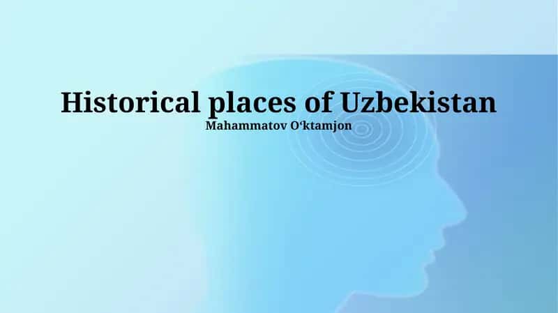 Historical places of Uzbekistan 1