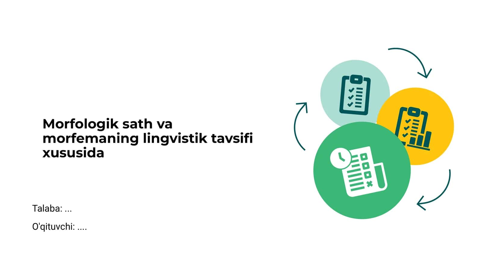 Morfologik sath va morfemaning lingvistik tavsifi xususida 1
