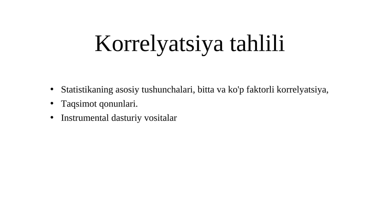 Korrelyatsiya tahlili 1