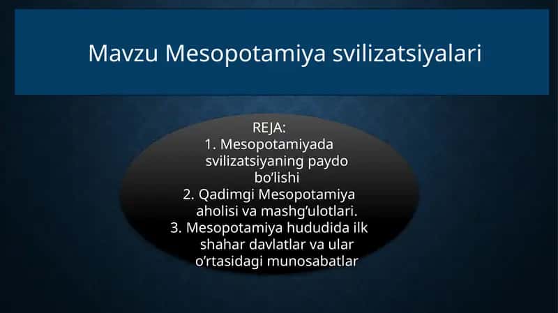 Mesopotamiya svilizatsiyalari 1