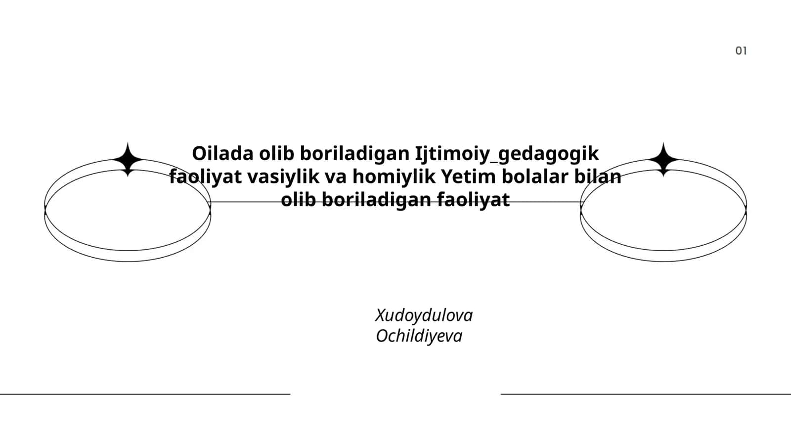 Oilada olib boriladigan Ijtimoiy_gedagogik faoliyat vasiylik va homiylik Yetim bolalar bilan olib boriladigan faoliyat 1
