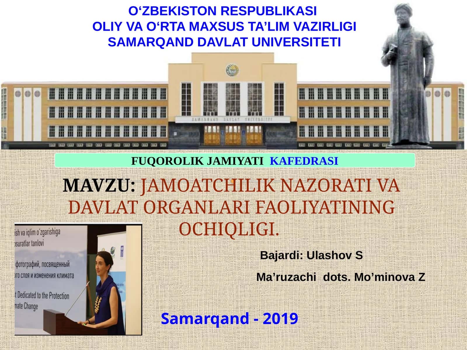 Jamoatchilik Nazorati va Davlat Organlarifaoliyatining Ochiqligi 1