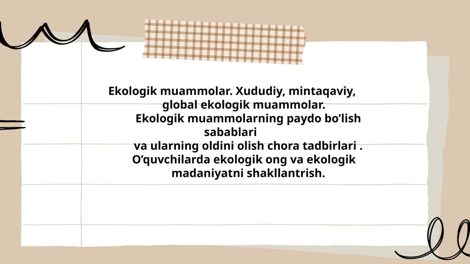 Ekologik muammolar 1
