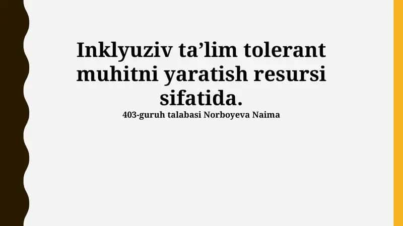 Inklyuziv ta'lim 1