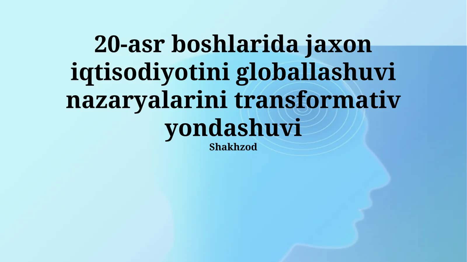 Transformativ yondashuvlar 1