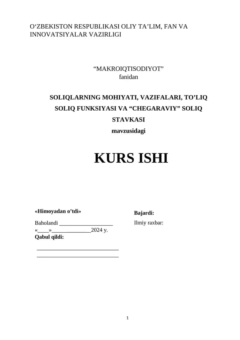 SOLIQLARNING MOHIYATI VA VAZIFALARI 1