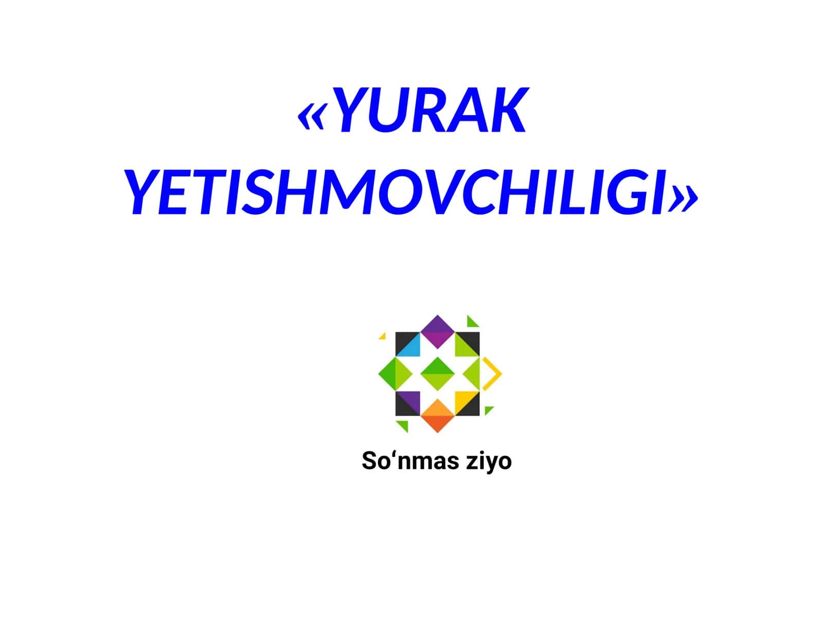 YURAK YETISHMOVCHILIGI 1