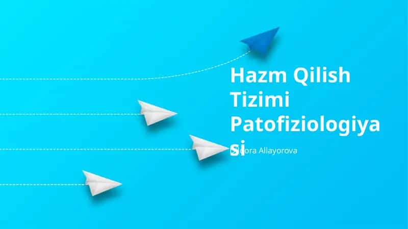Hazm Qilish Tizimi Patofiziologiyasi 1