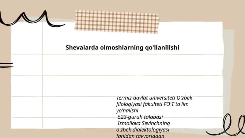 Shevalarda olmoshlarning qo'llanilishi 1