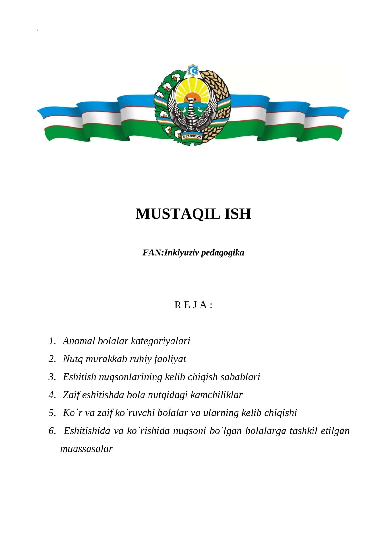 Inklyuziv pedagogika 1