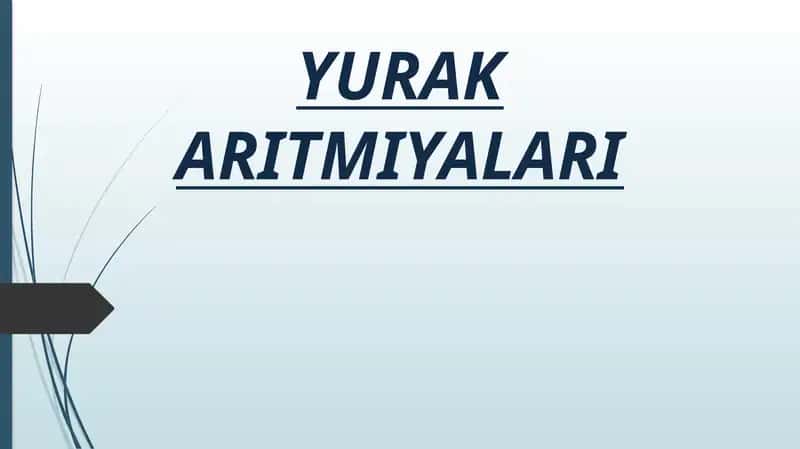 Yurak aritmiyalari 1