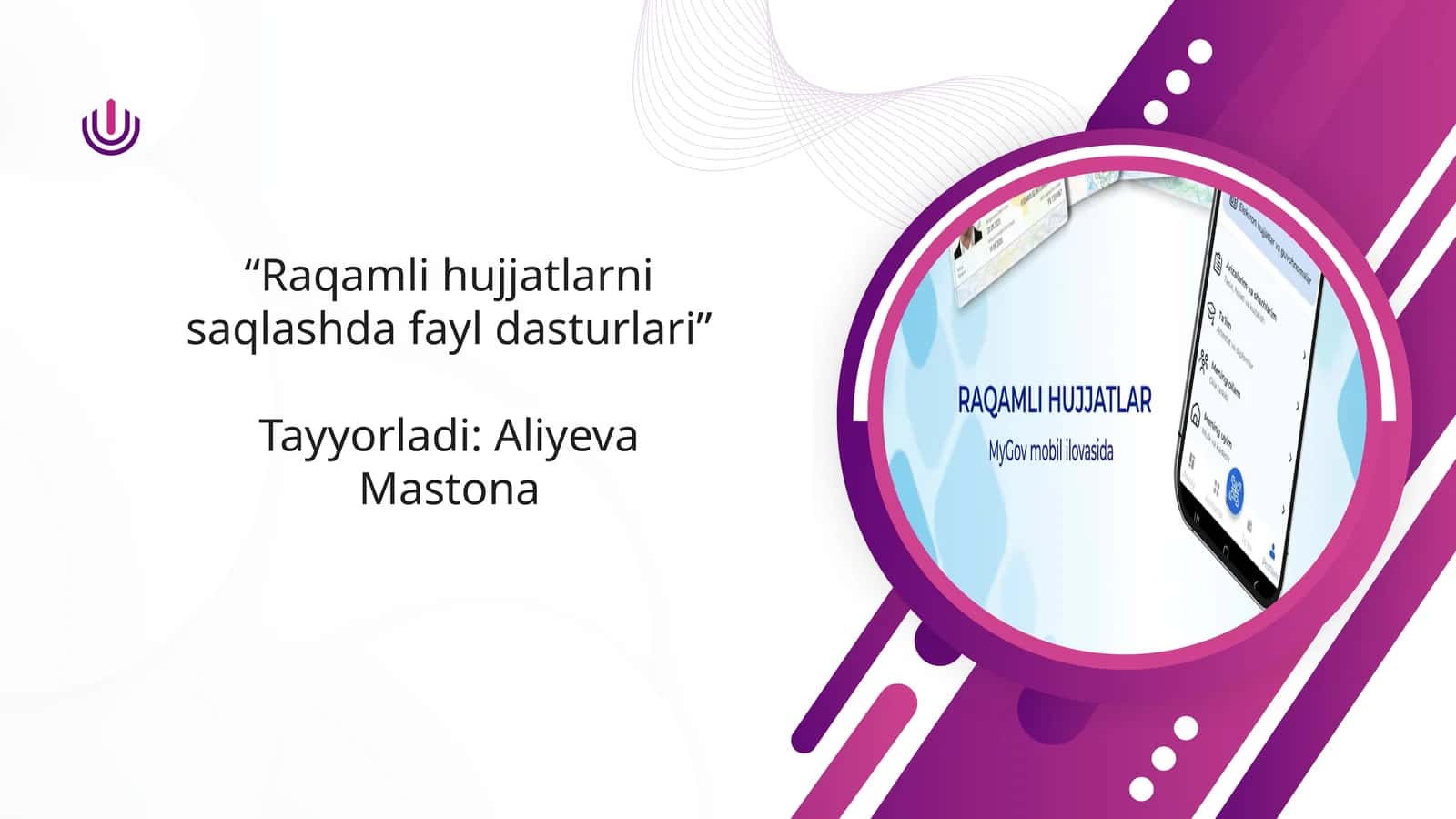 Raqamli hujjatlarni saqlashda fayl dasturlari 1
