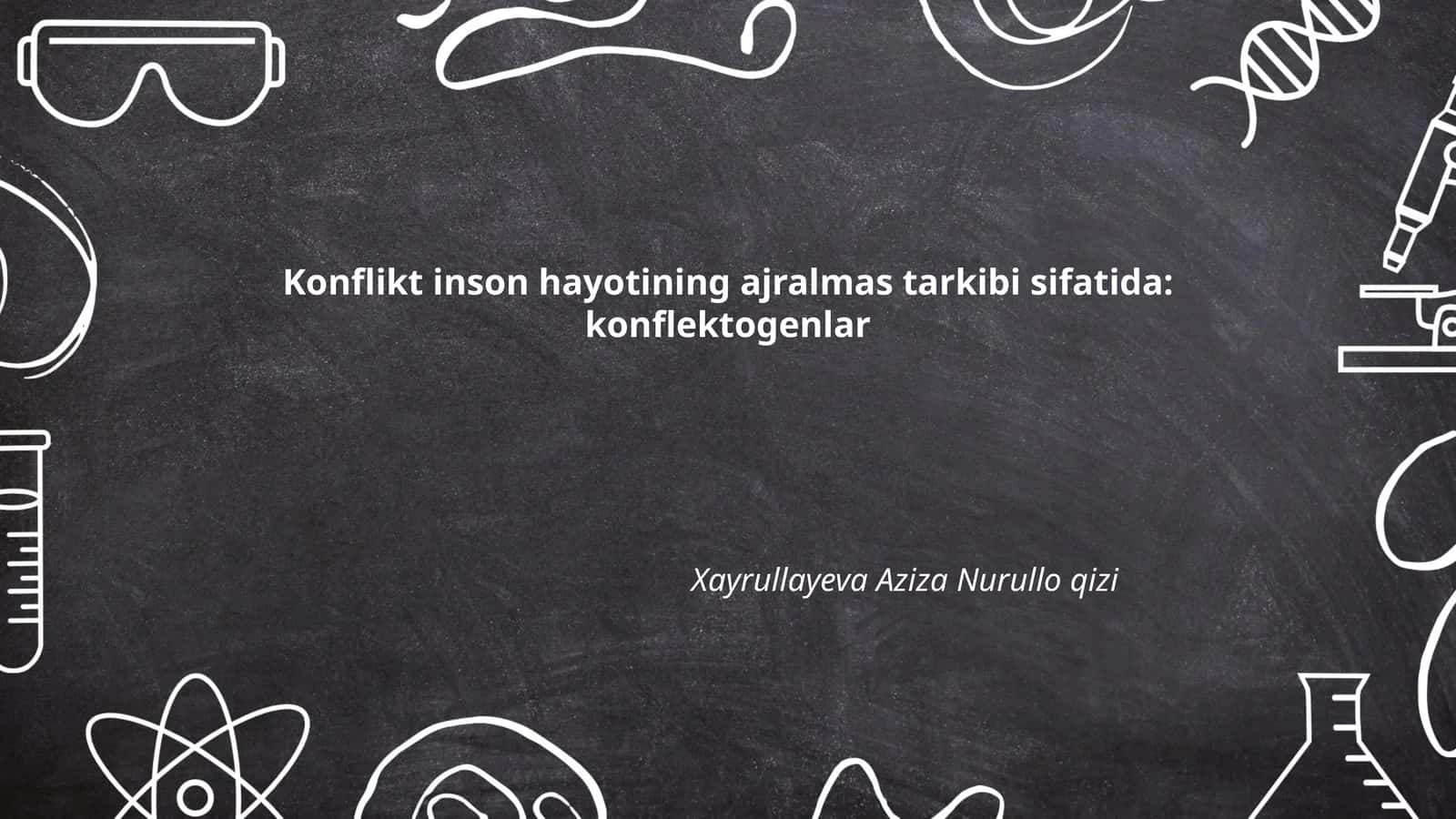 Konflikt inson hayotining ajralmas tarkibi sifatida: konflektogenlar 1