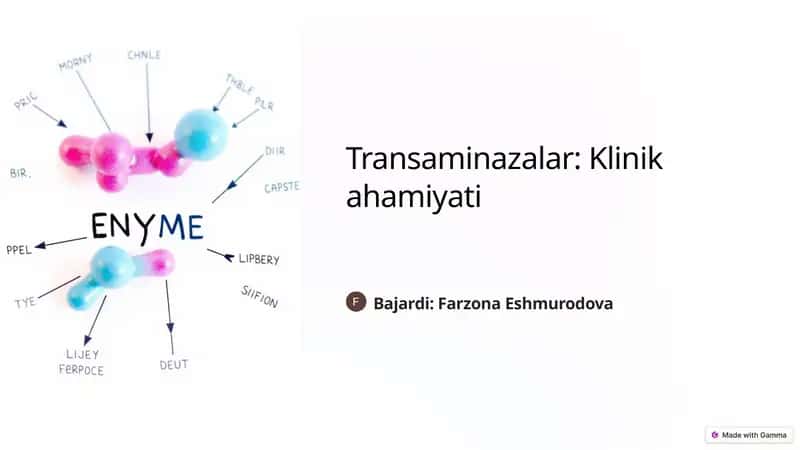 Transaminazalar: Klinikahamiyati 1