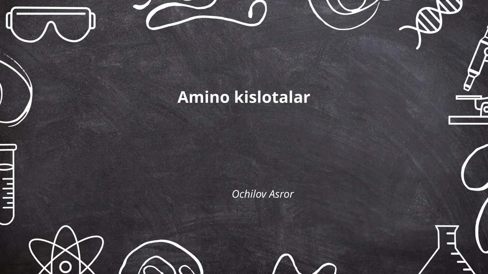 Amino kislotalar 1