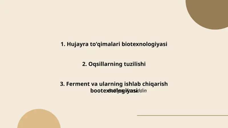 Hujayra toʻqimalari biotexnologiyasi 1