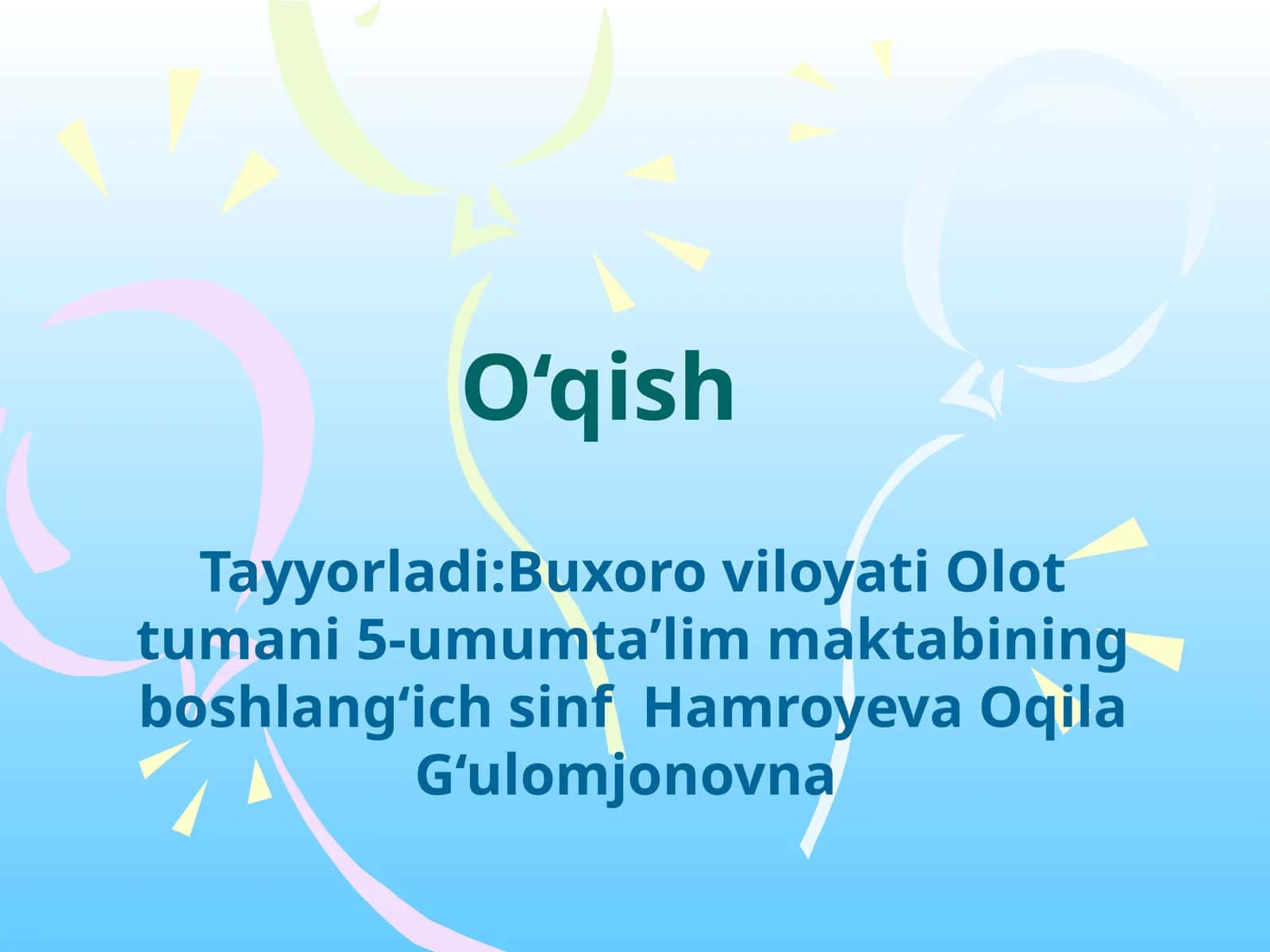 Odamdan nima maqoladi? 1