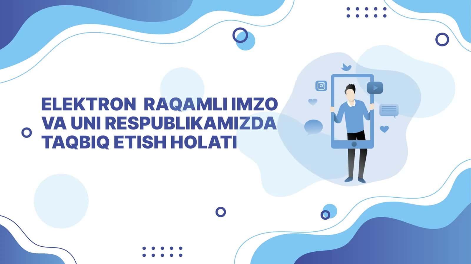 elektron  raqamli imzo va uni respublikamizda  taqbiq etish holati 1