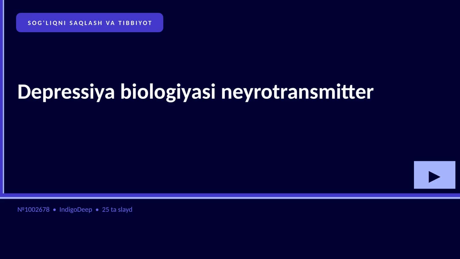 Depressiya biologiyasi neyrotransmitter 1