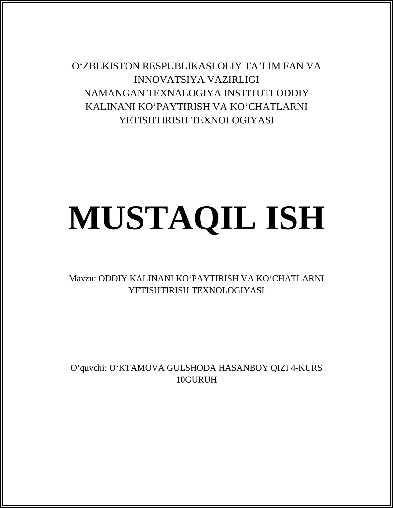 Oddiy kalinani kopaytirish va koʻchatlarni yetishtirish texnologiyasi 1