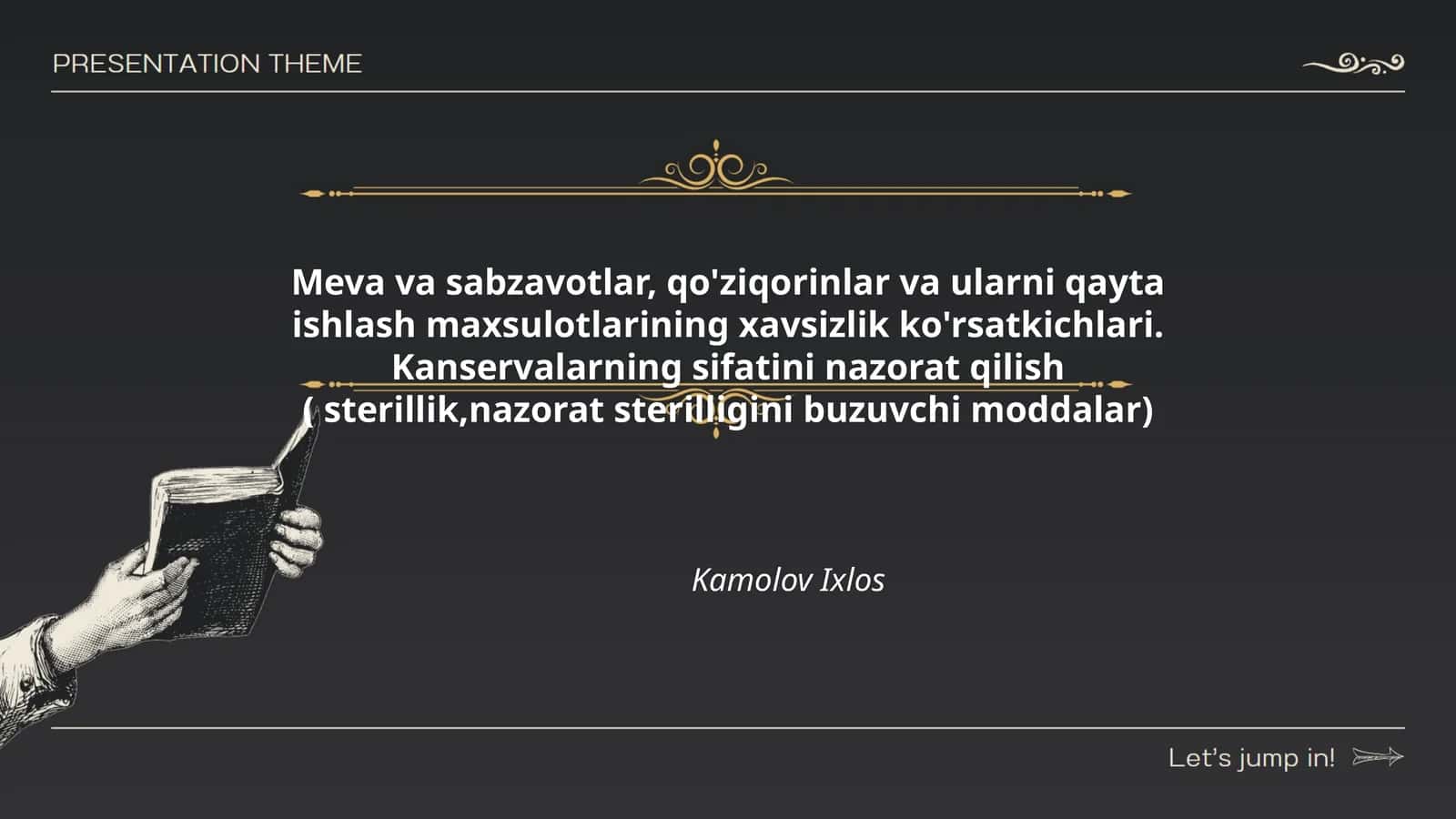 Kanservalarning sifatini nazorat qilish 1