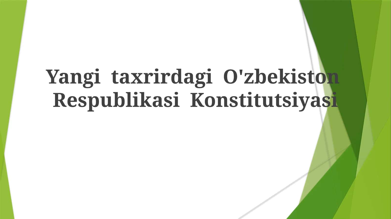 O'zbekiston Respublikasi Konstitutsiyasi 1